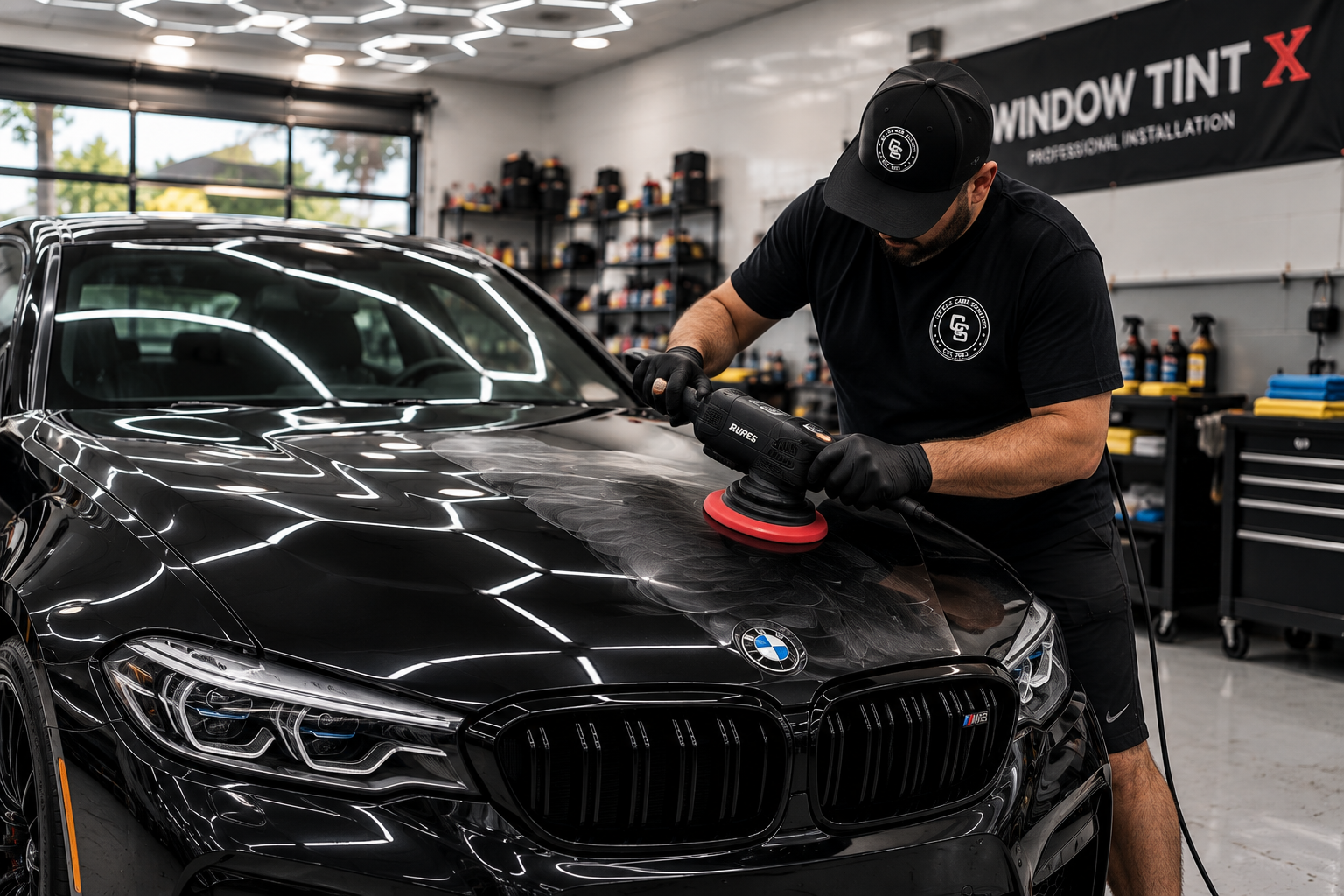 Paint polishing before ceramic coating