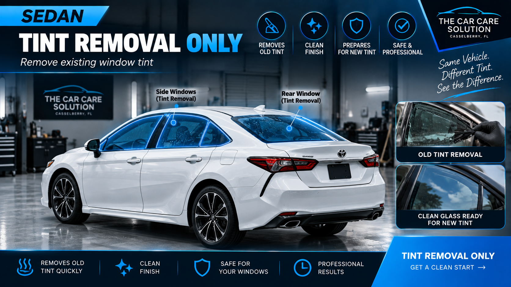 Sedan Tint Removal